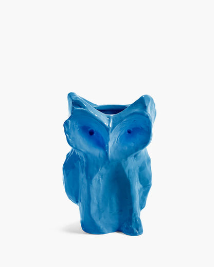 OWL VASE S BLUE AFTER MIDNIGHT