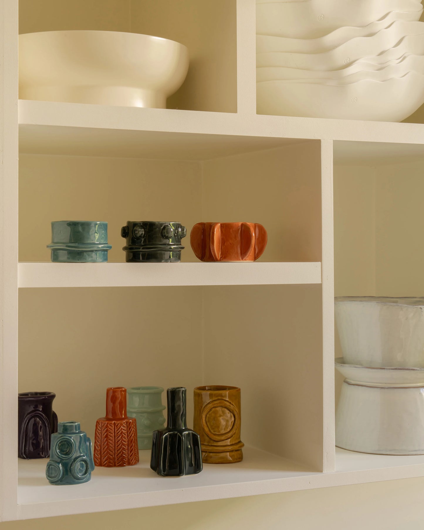 VASE ASS/6 GLAZED MOLLY MIX