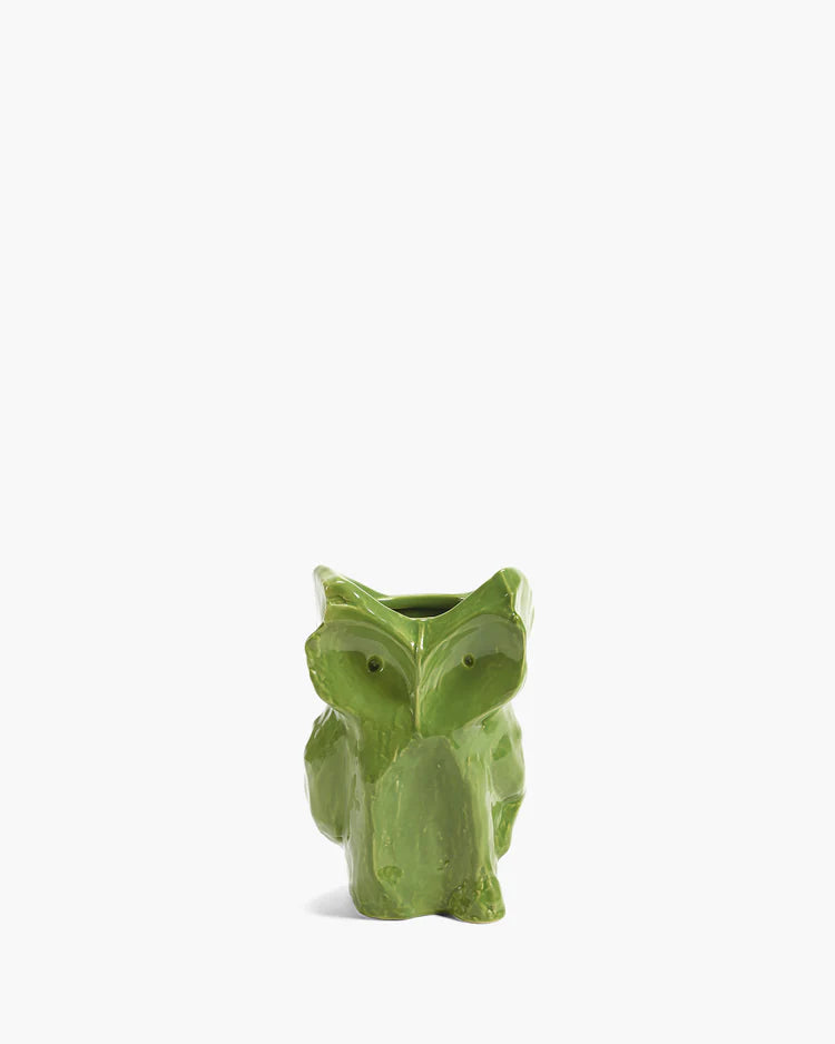 OWL VASE XS GREEN GREEN