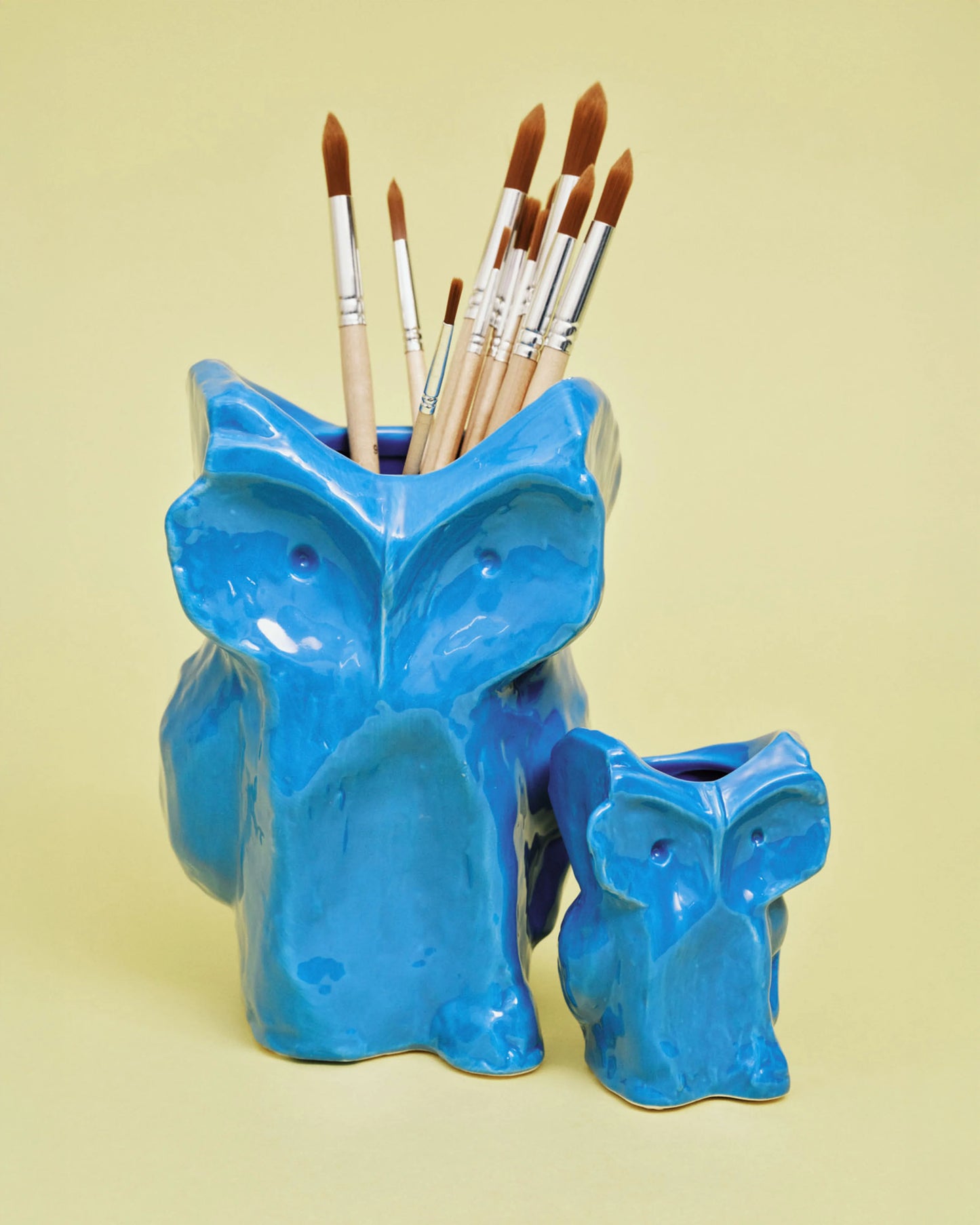 OWL VASE XS BLUE AFTER MIDNIGHT