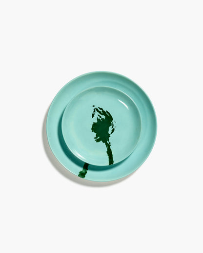 PLATE XS AZURE ARTICHOKE GREEN FEAST