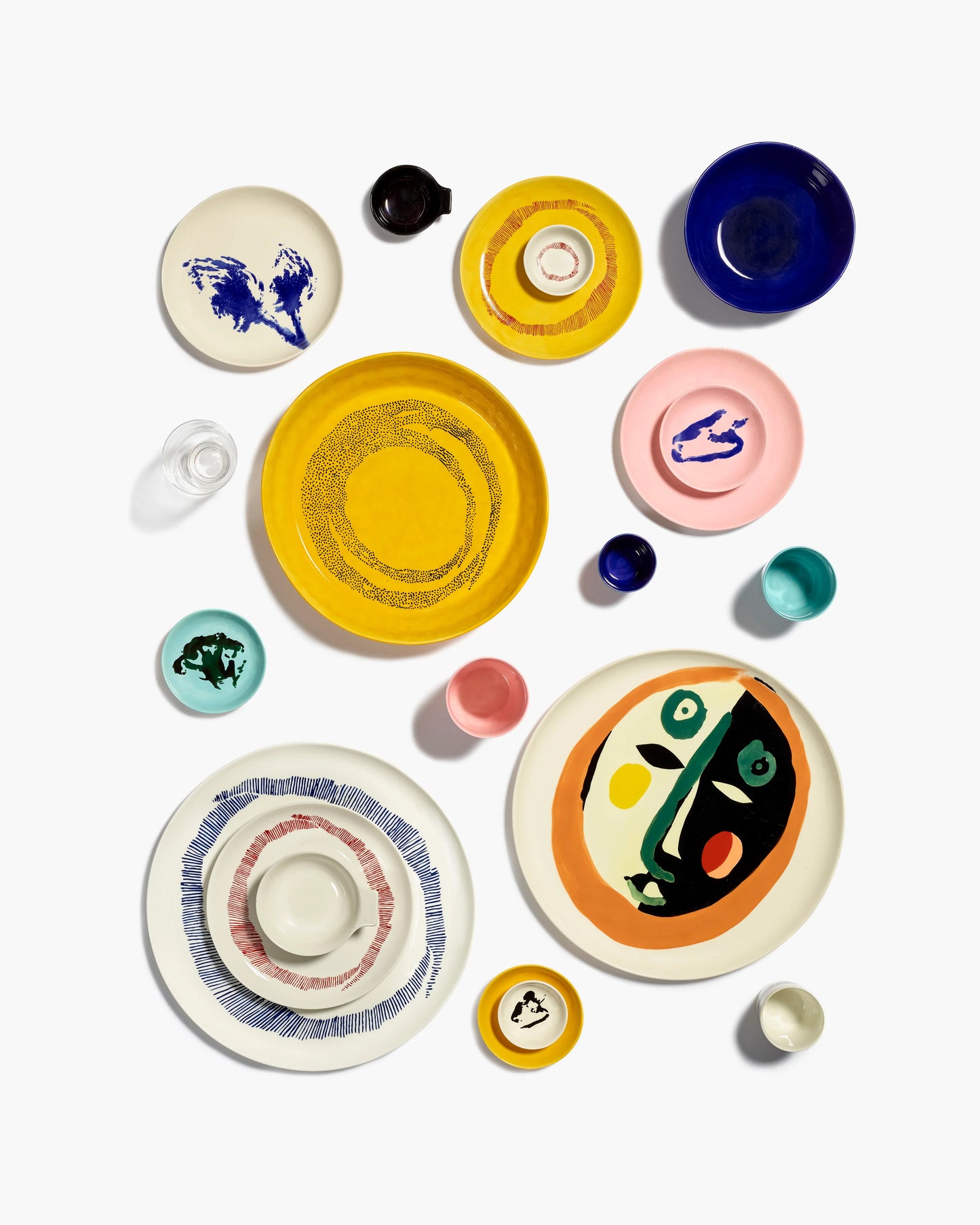 SERVING PLATE FACE N1 FEAST