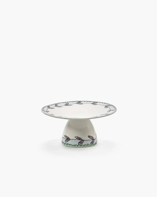 CAKE STAND S BLOSSOM MILK WHITE