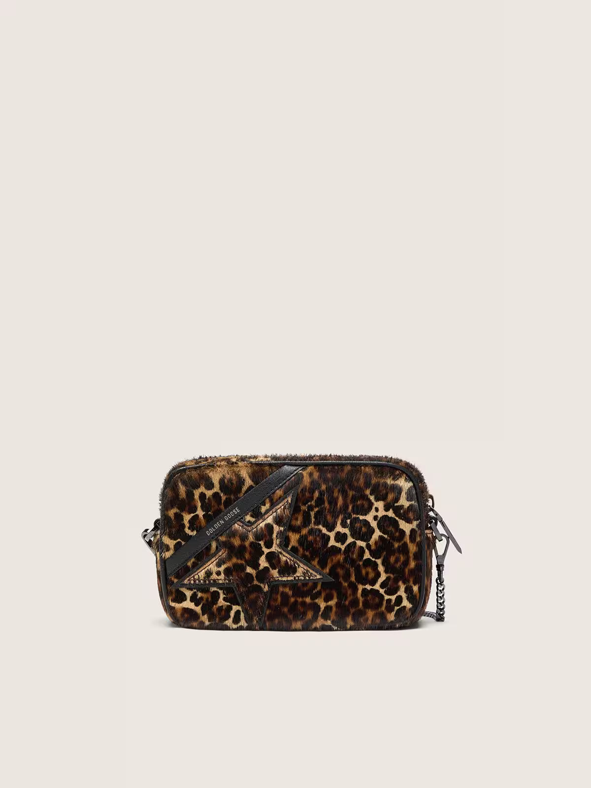MINI STAR BAG BEIGE BROWN LEO/BLACK
