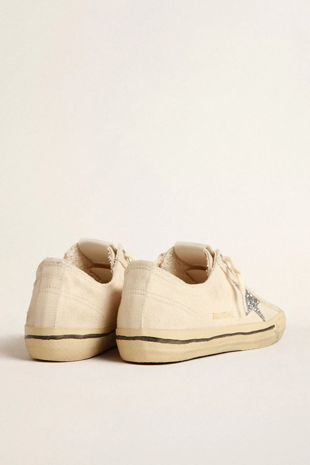 V-STAR 2 CANVAS UPPER GLITTER STAR LINE FOXING BEIGE/SILVER