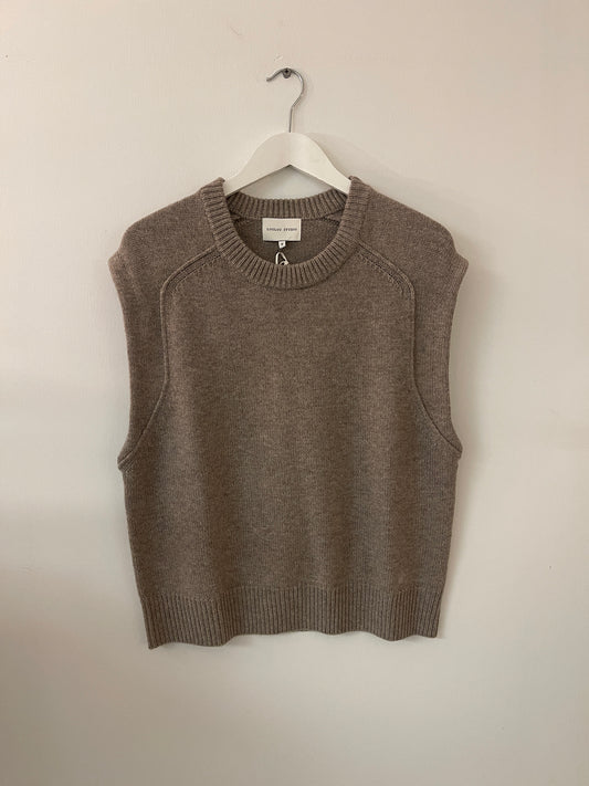 SLEEVELESS BOXY TOP MARI ASH GREY