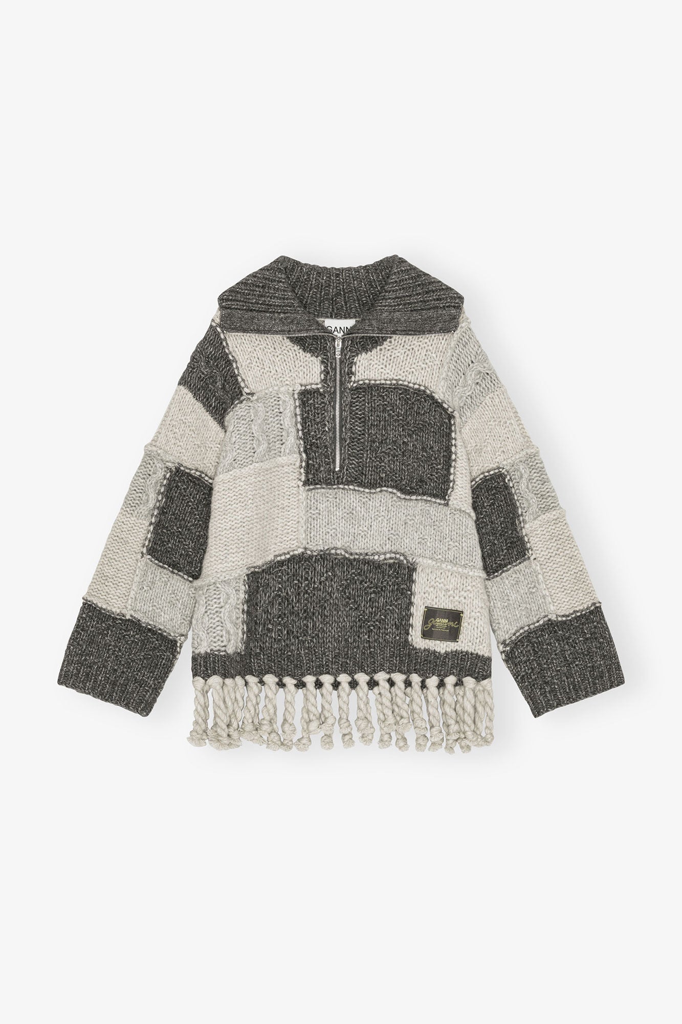 WOOL COTTON BUBBLE SWEATER MULTICOLOUR
