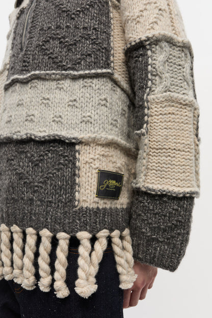 WOOL COTTON BUBBLE SWEATER MULTICOLOUR