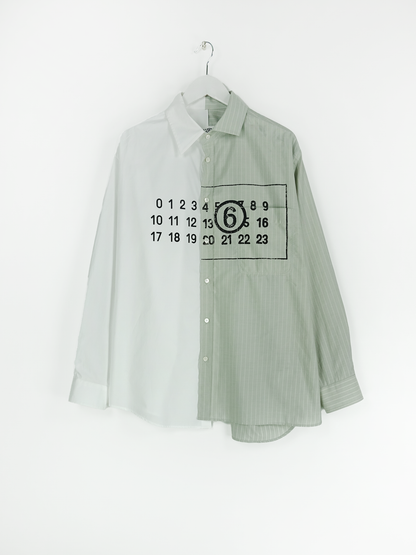 LONG-SLEEVED SHIRT WHITE/IGUANA