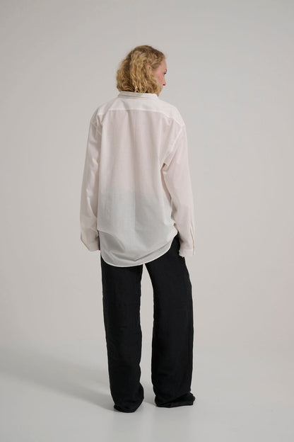 NO 5 DROPNECK OFF WHITE VOILE COTTON