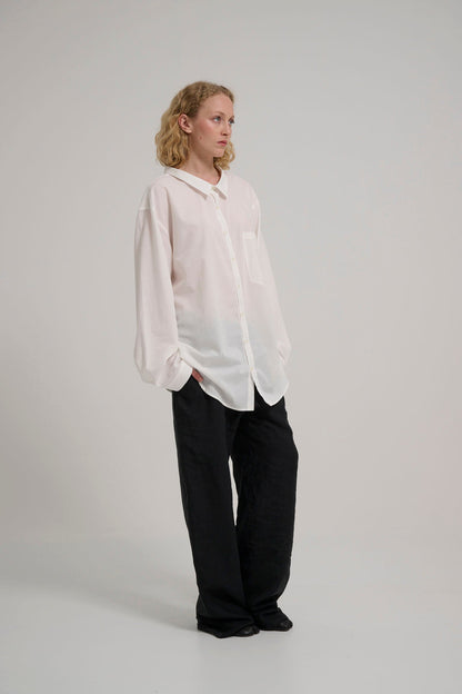 NO 5 DROPNECK OFF WHITE VOILE COTTON
