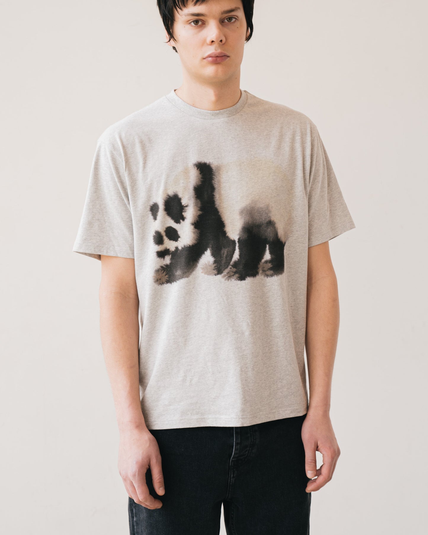 PANDA T-SHIRT GREY
