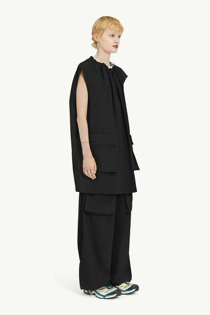 MINI DRESS BLACK 2-POCKETS
