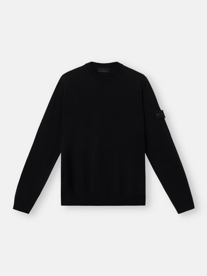 KNITTED CREW NECK BLACK