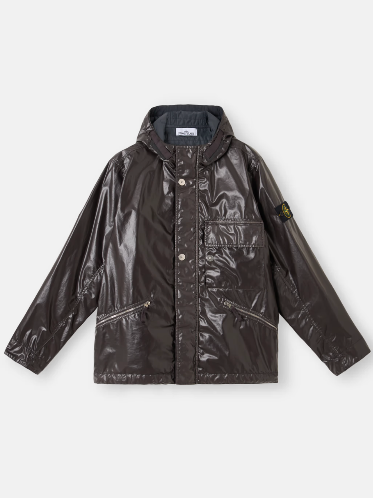 SHORT PARKA CHARCOAL GREY
