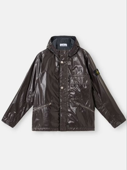 SHORT PARKA CHARCOAL GREY