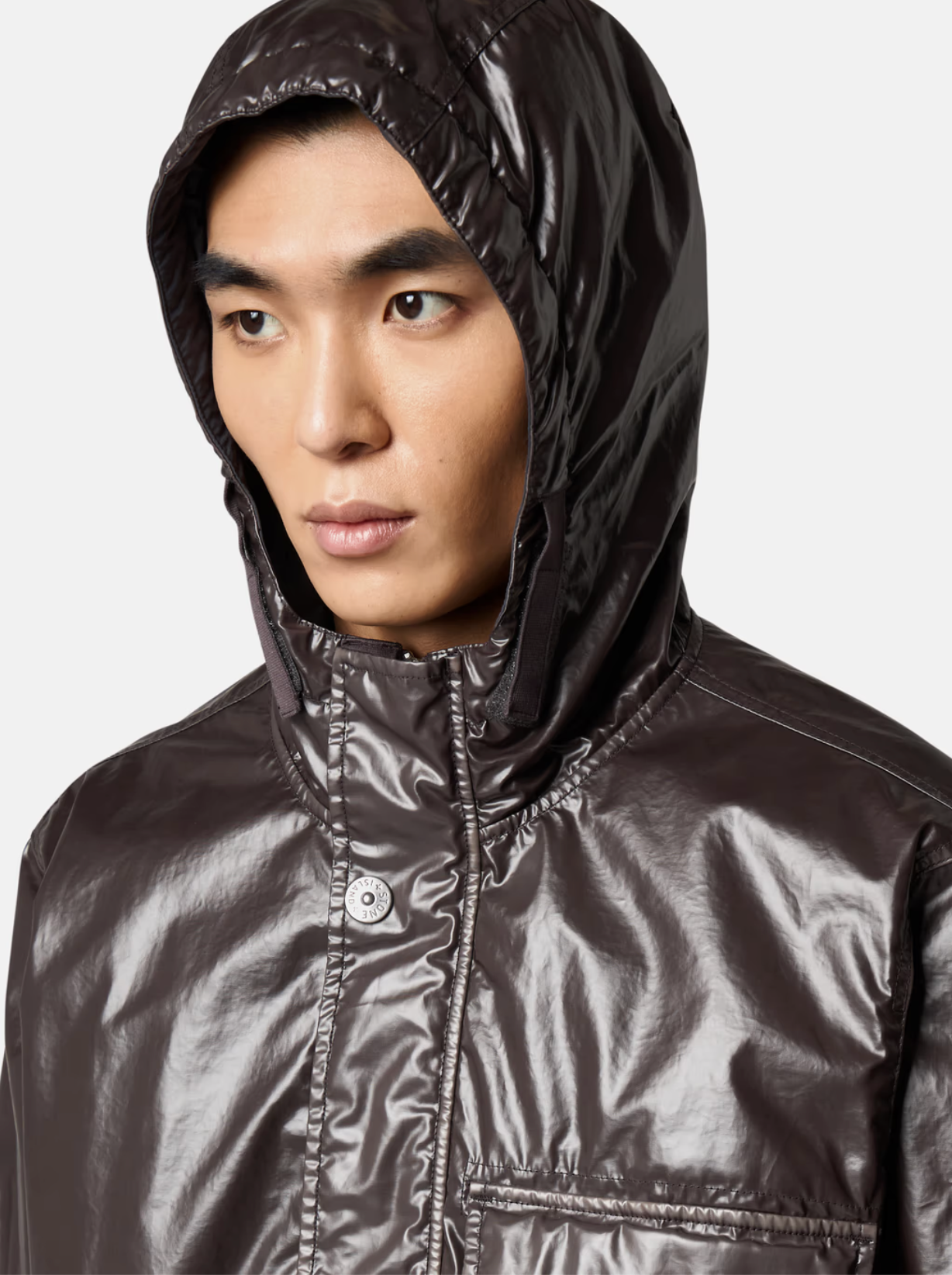 SHORT PARKA CHARCOAL GREY