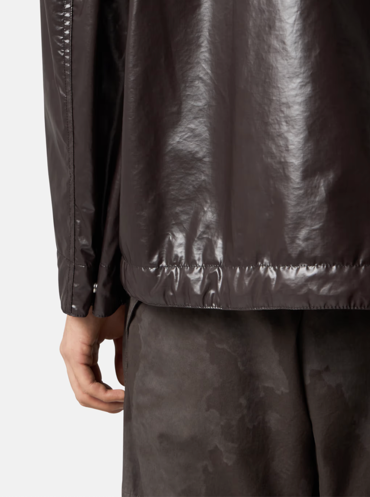 SHORT PARKA CHARCOAL GREY