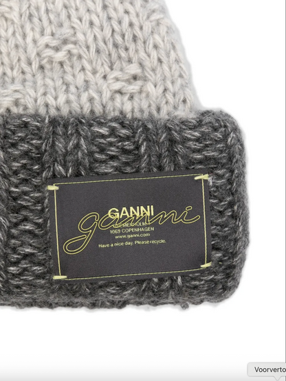 WOOL COTTON BUBBLE BEANIE MULTICOLOUR