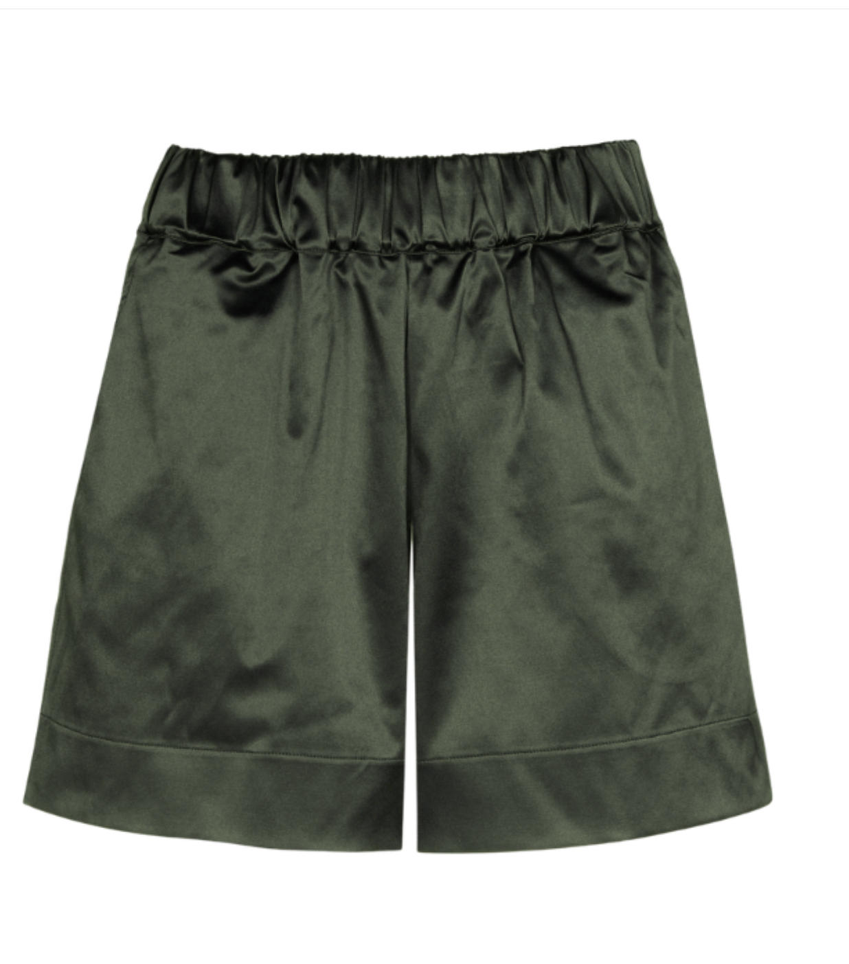 MOBY SHORTS SHINY COTTON SAGE GREEN