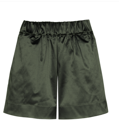 MOBY SHORTS SHINY COTTON SAGE GREEN