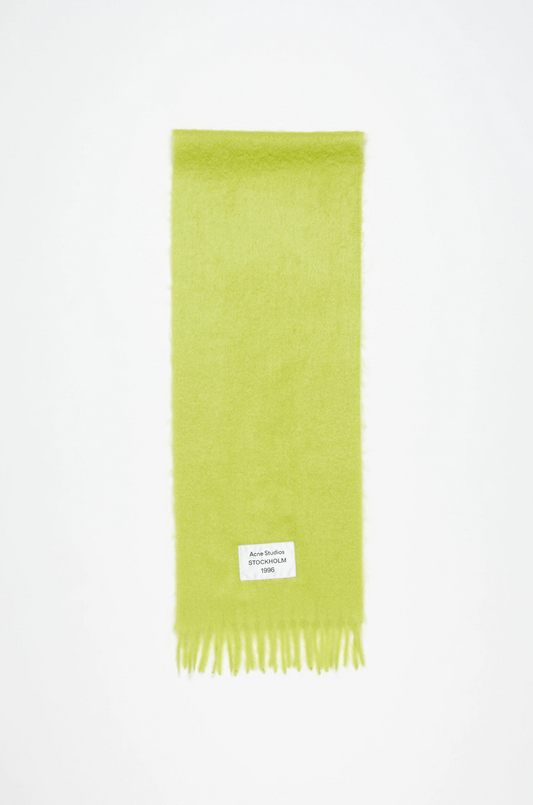 MOHAIR SCARF NEON GREEN