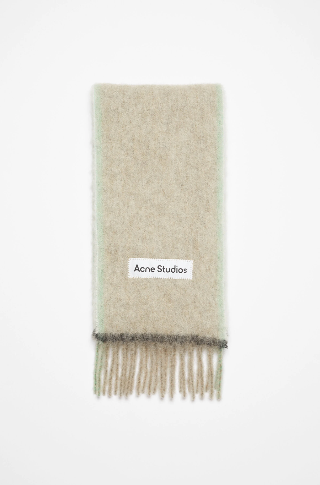 HEAVY SCARF BEIGE/GREY