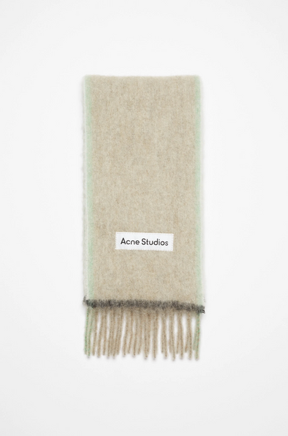 HEAVY SCARF BEIGE/GREY