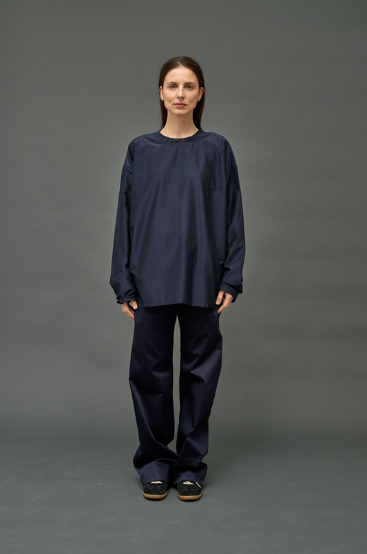LOL MINI LS NAVY COTTON SILK