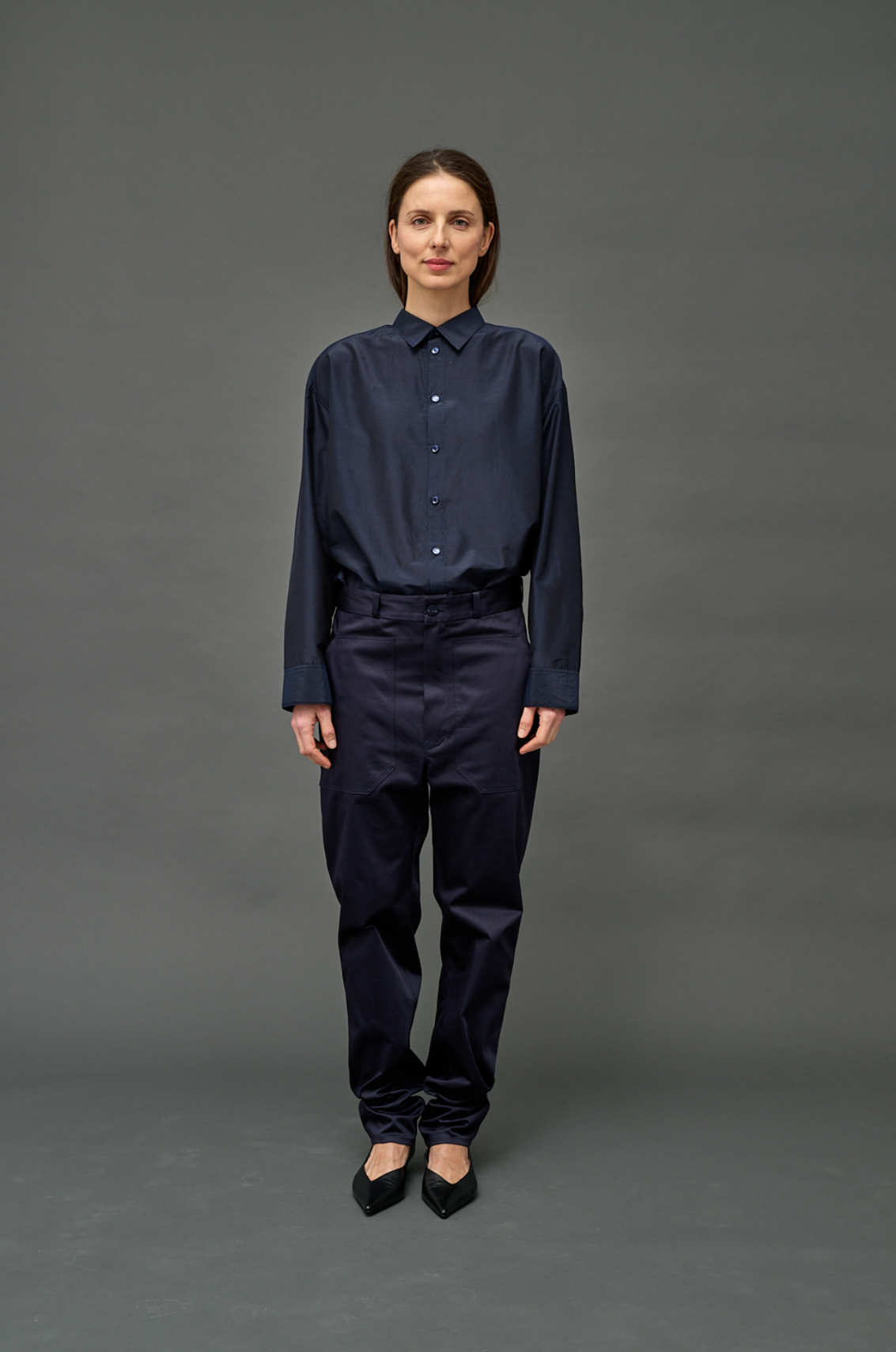 YOGA PANT NAVY COTTON