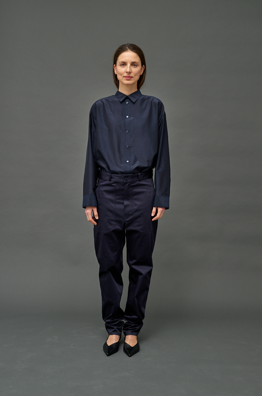 YOGA PANT NAVY COTTON