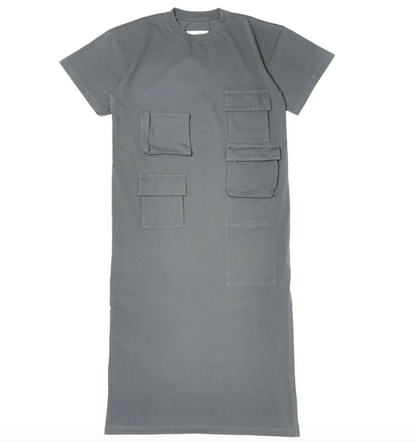 MIDI DRESS GREY