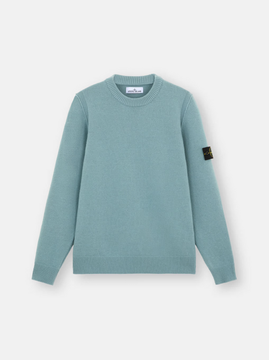 KNITTED SWEATER GREY GREEN V0066