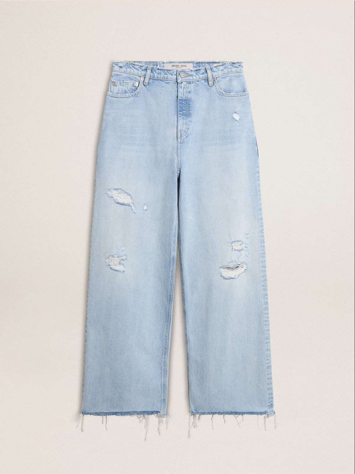 JOURNEY W'S MELODY BOYFRIEND PANT DESTOYED BLEACHED DENIM CLOUD BLUE