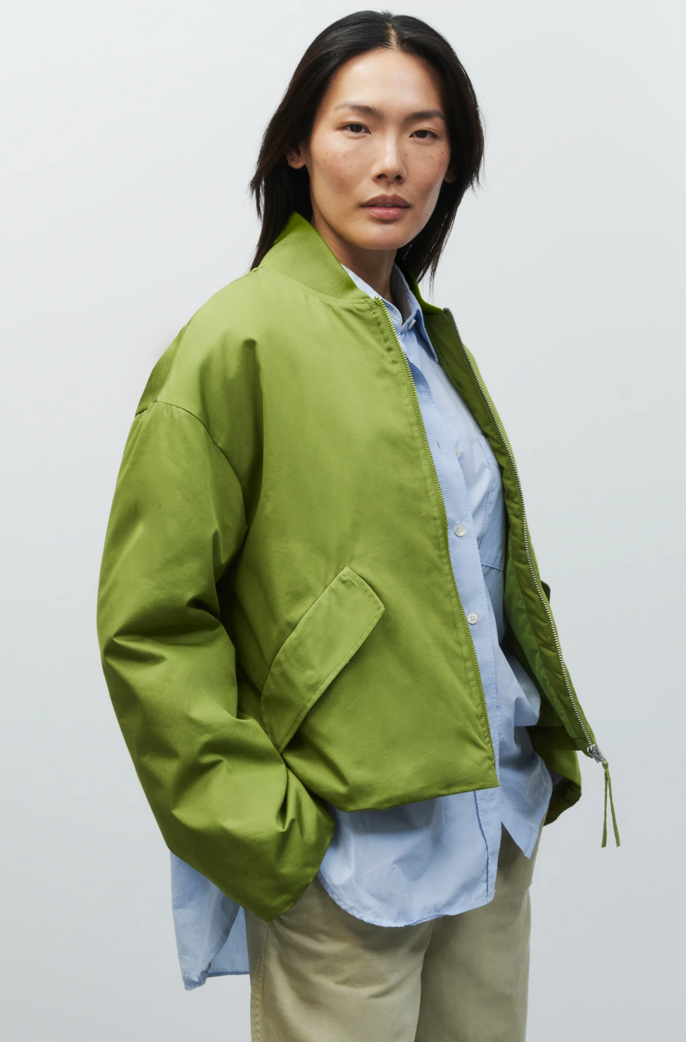 BOMBER PISTACHIO GREEN