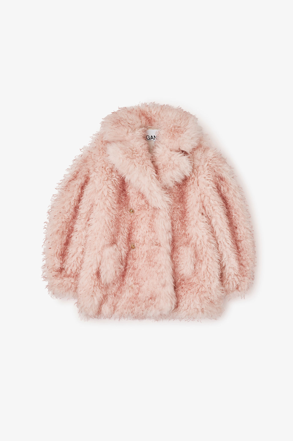 LONG PILE ALTERNATIVE FUR MIDI COAT MARY'S ROSE