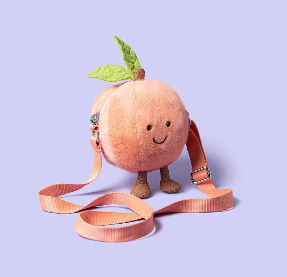 AMUSEABLES PEACH SHOULDER BAG ORANGE