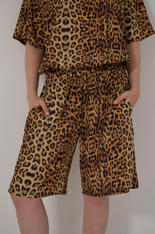 PANTS FLEXY LEOPARD SILK