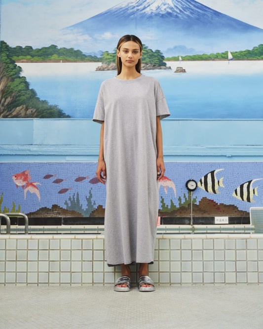 GIGI DRESS GREY MELANGE