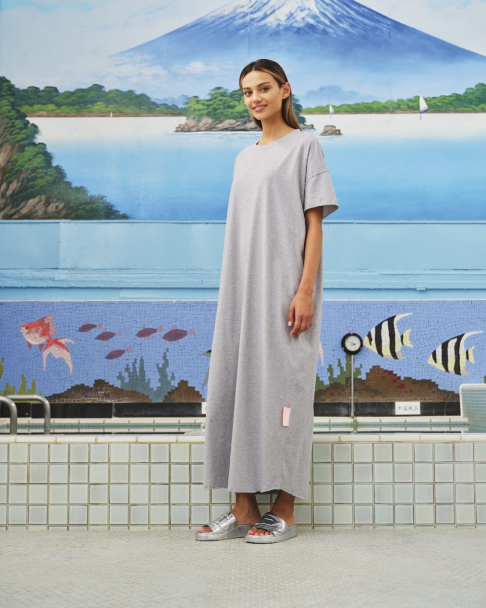 GIGI DRESS GREY MELANGE