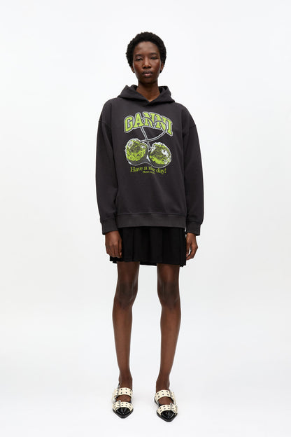ISOLI CHERRIES OVERSIZED HOODIE PHANTOM