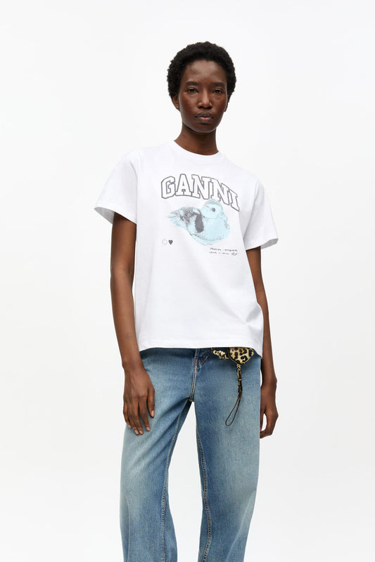 BASIC JERSEY DUCKIE RELAXED T-SHIRT BRIGHT WHITE