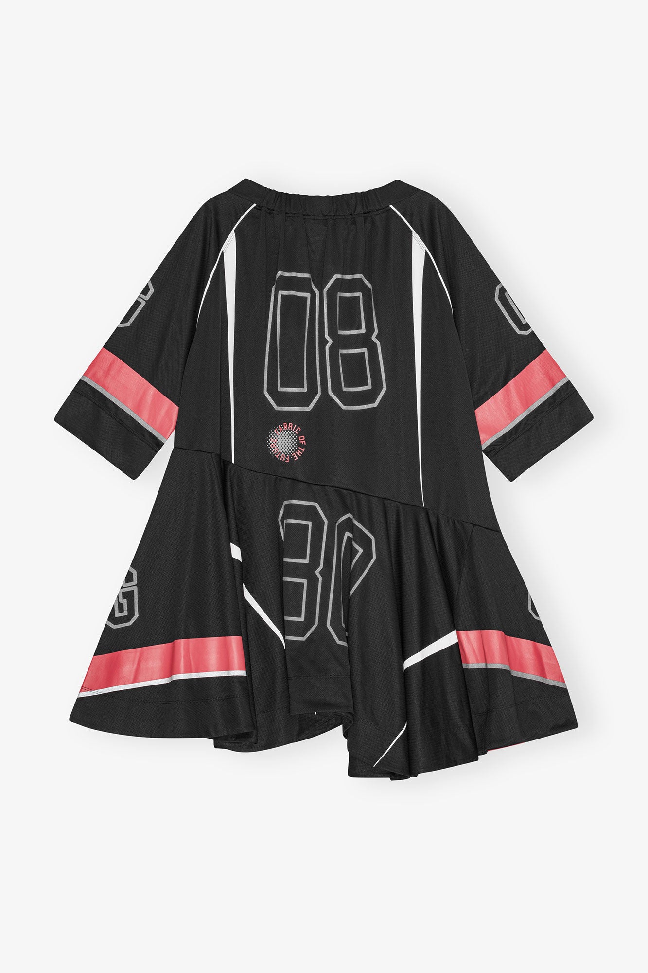 FUTURE MESH OVERSIZED MINI DRESS BLACK