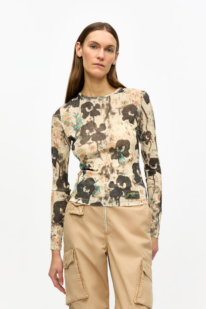 WASHED COTTON TWILL PANTS CARTOUCHE