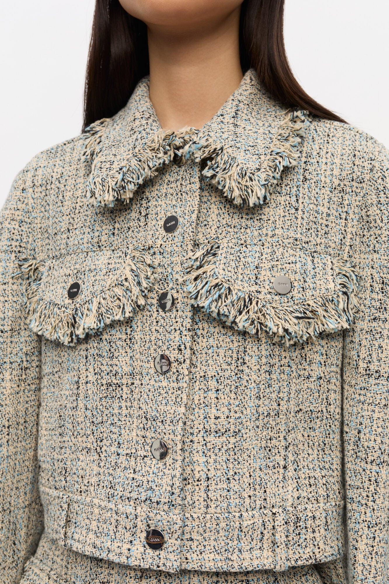 SUMMER TWEED JACKET ALASKAN BLUE