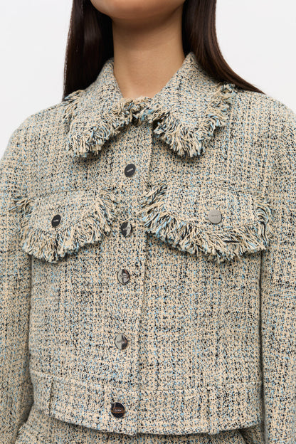 SUMMER TWEED JACKET ALASKAN BLUE