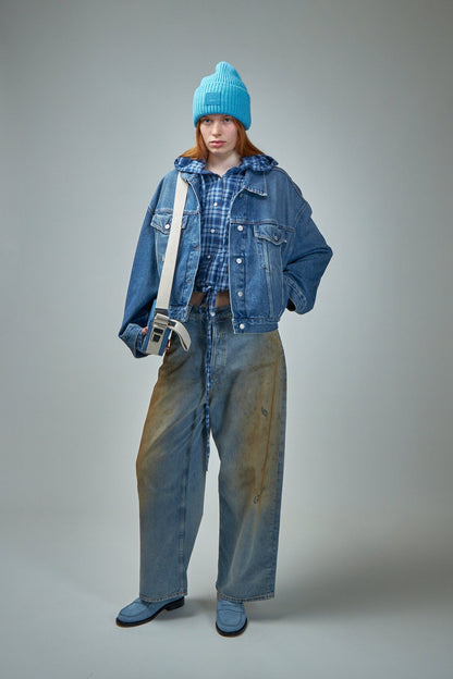 BLOUSES MID BLUE/DUSTY BLUE