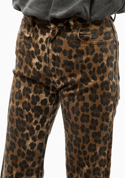 JANE JEAN STONE WASHED LEOPARD