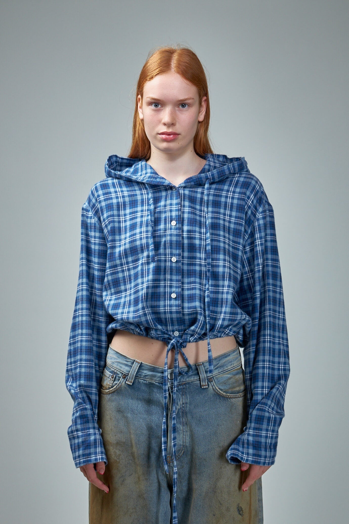 BLOUSES MID BLUE/DUSTY BLUE