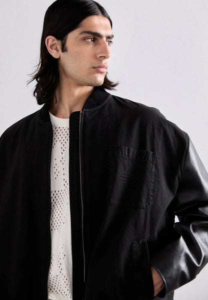 SPORTSJACKET BLACK BOMBER